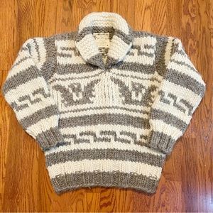 Vintage Hill’s Indian Craft Genuine Cowichan Wool Sweater